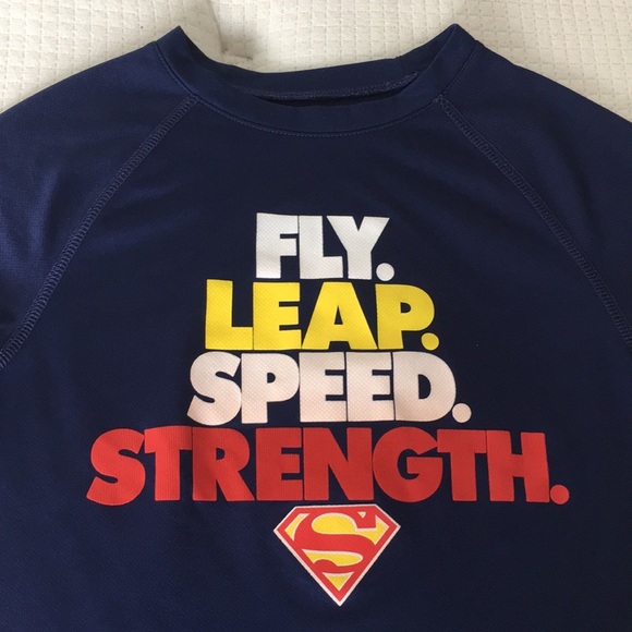 Boys Superman Sweat shirt Navy Blue size S - Picture 2 of 4